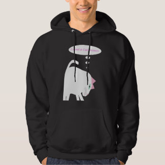 Thinking Cat Adult Pullover Hoodie