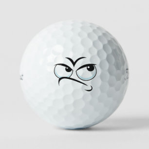 Thinking Emoticon Golf Balls