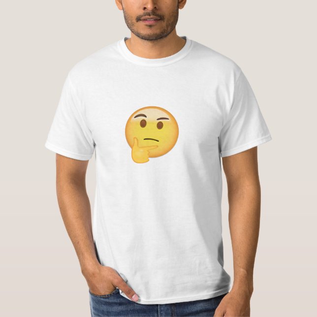 Thinking Face Emoji T-Shirt (Front)