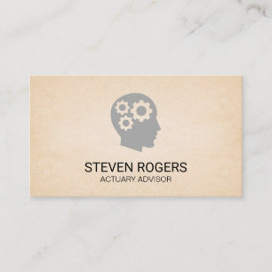 Thinking Gears Actuary Risk Management Business Card