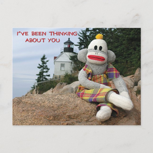 Thinking Monkey Postcard (Front)