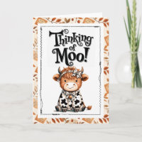 Thinking of Moo Highland Cow