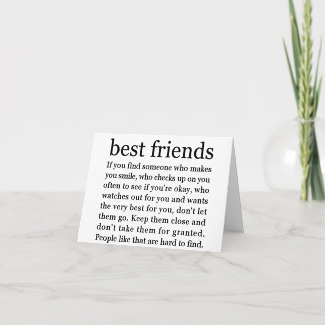 THINKING OF MY ****BEST FRIEND**** HAPPY BIRTHDAY CARD (Front)