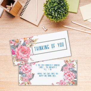 Thinking of You 4" x 9" Greeting Card