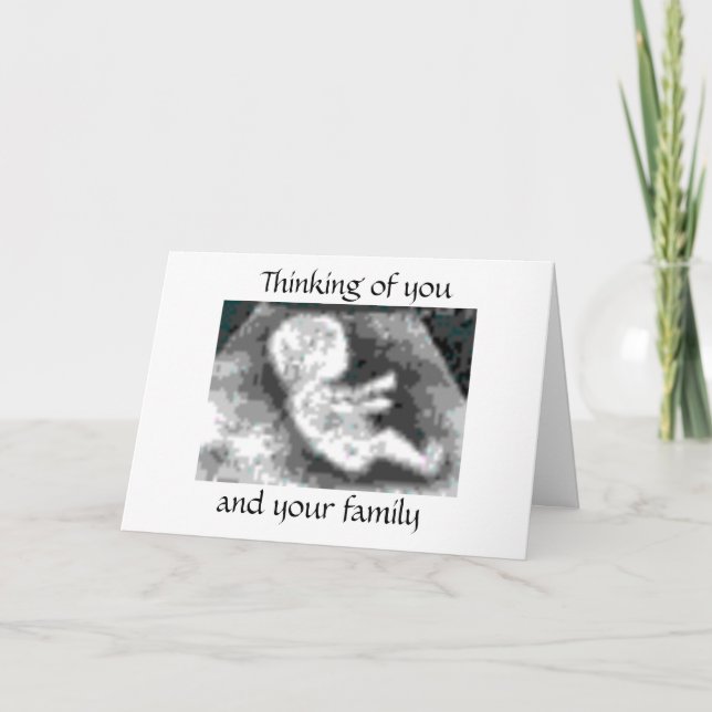 Thinking of you , and your family card (Front)