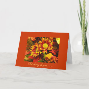 Thinking of you, autumn design card