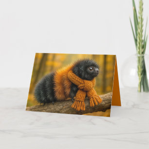 Thinking of You Autumn Woolly Bear Caterpillar Card