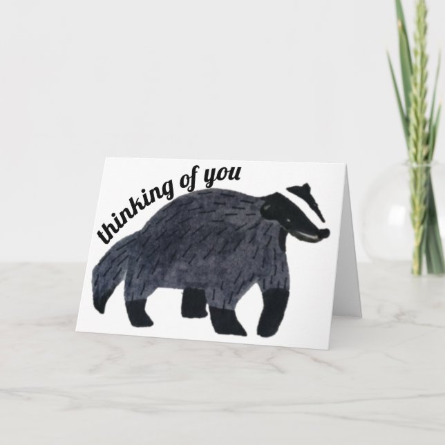 Thinking of You Badger Card (Front)