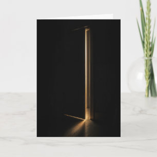 Thinking of You Beam of Light In Doorway Card