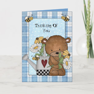Thinking Of You Bear Greeting card