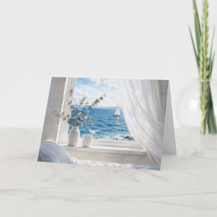 Thinking of You Bedroom Ocean View  Card