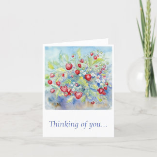 "Thinking of you" Blank Notecard