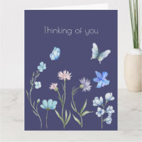 Thinking of You Botanical Blue Floral
