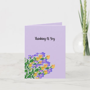 Thinking Of You : Bouquet of Flowers Card