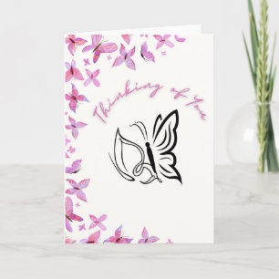 Thinking of You Butterfly Card