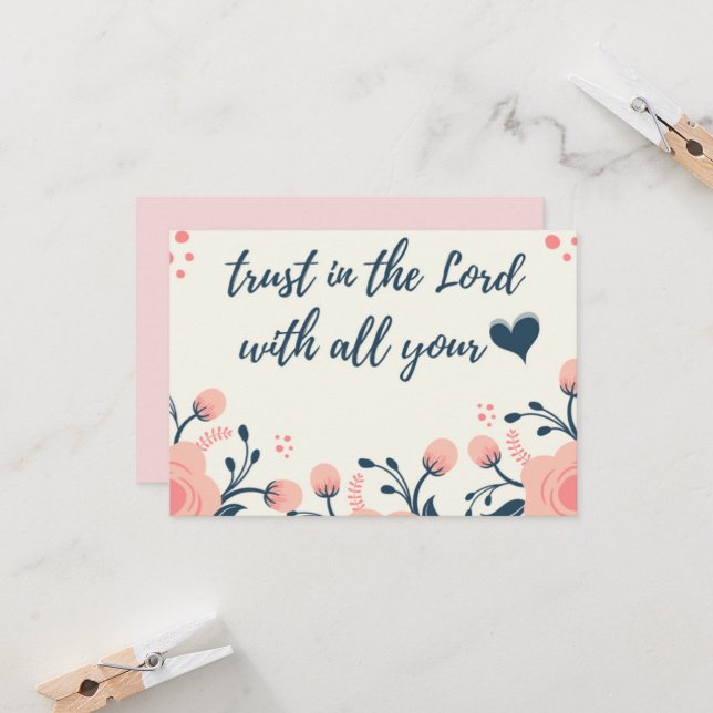 Thinking of you card (Front/Back In Situ)