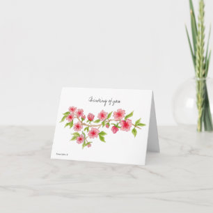 Thinking of You Cherry Blossoms Note Card