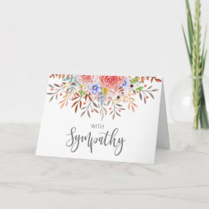thinking of you condolences bereaved loss loved card