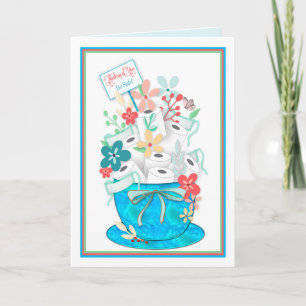 Thinking of You, Coronavirus, Toliet Paper & Flowe Card