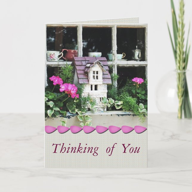 Thinking Of You Custom Greeting Card (Front)