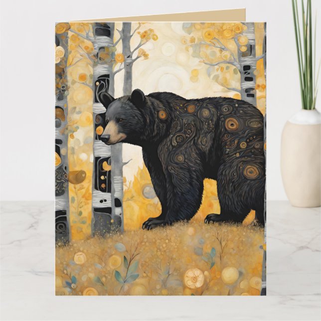 Thinking of You Cute Bear Hug Card (Front)