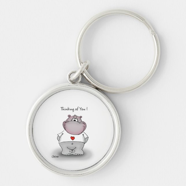 Thinking of You! Cute gift for your loved one. Keychain (Front)