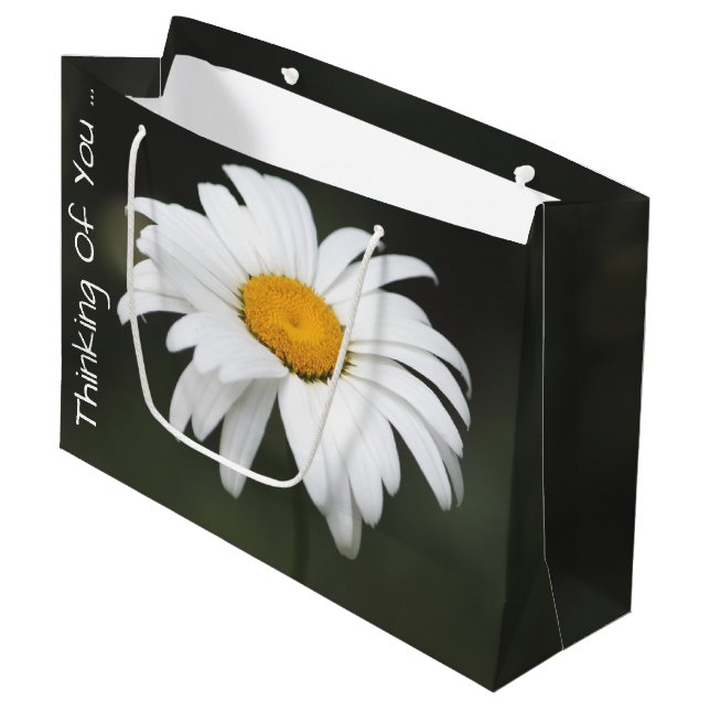 Thinking Of You Daisy Large Gift Bag (Front Angled)