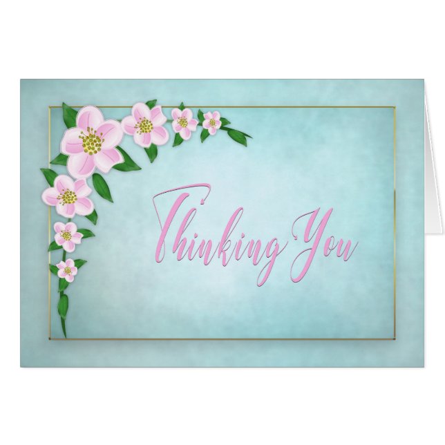 Thinking of  You, Delicate Apple Blossoms (Front Horizontal)