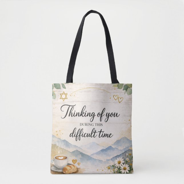 Thinking of you during this difficult time tote bag (Front)
