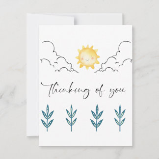 Thinking of you Flat Note Card