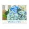 Thinking of You Floral Hydrangea Postcard
