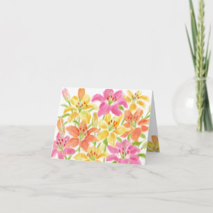 Thinking of You Garden Lily Blessings Card
