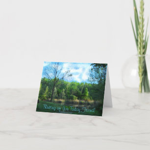 "Thinking of You" greeting card