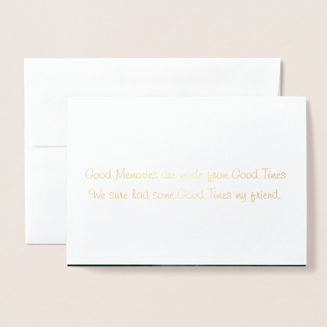 "Thinking of You" greeting card (Front With Envelope)