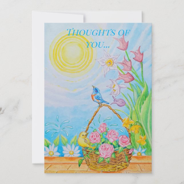 Thinking of you greeting card  (Front)