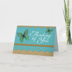 Thinking of You Greeting Card with Butterfly