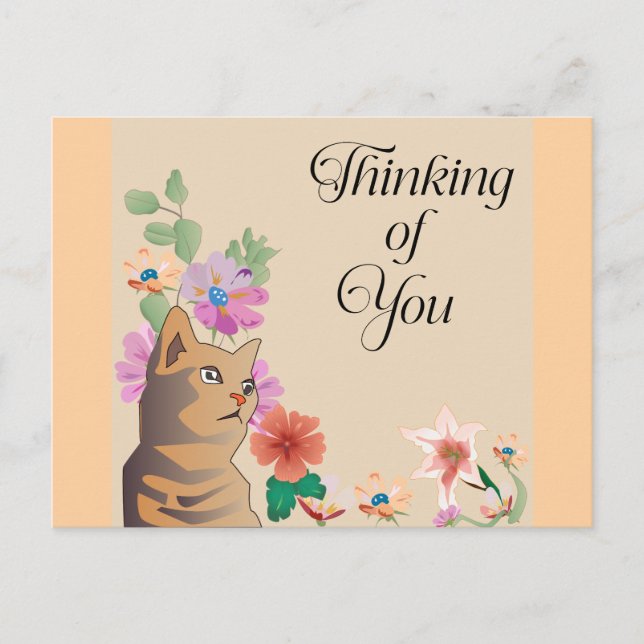 Thinking of You Greetings Postcard (Front)