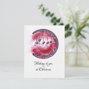 Thinking of you hand made holiday card