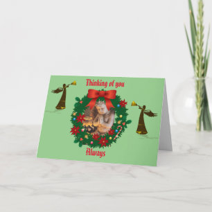 Thinking of you Holidays - Angel Holiday Card