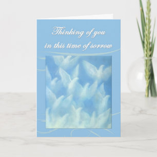 Thinking of you in this time of sorrow card