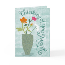 Thinking of You Mom – Bright Floral Abstract