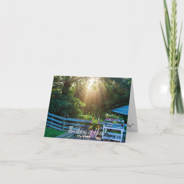 Thinking of you Note Card. Card (Front)