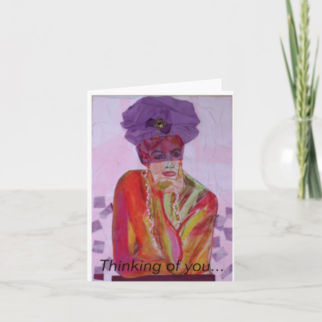 Thinking of You notecard. Blank inside. Card (Front)