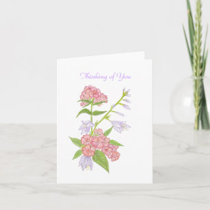 Thinking of you notecard to personalize