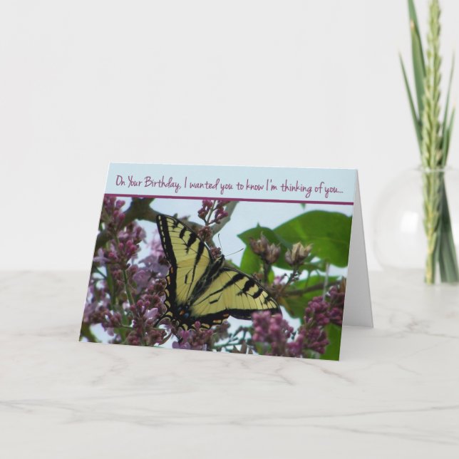 Thinking of You on Your Birthday Card (Front)