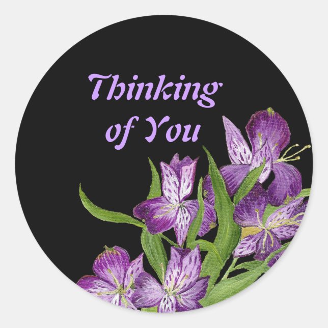 Thinking of you Orchid sticker (Front)