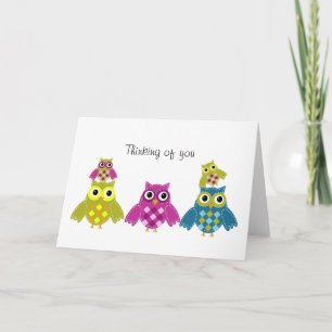 Thinking of you Owl Card