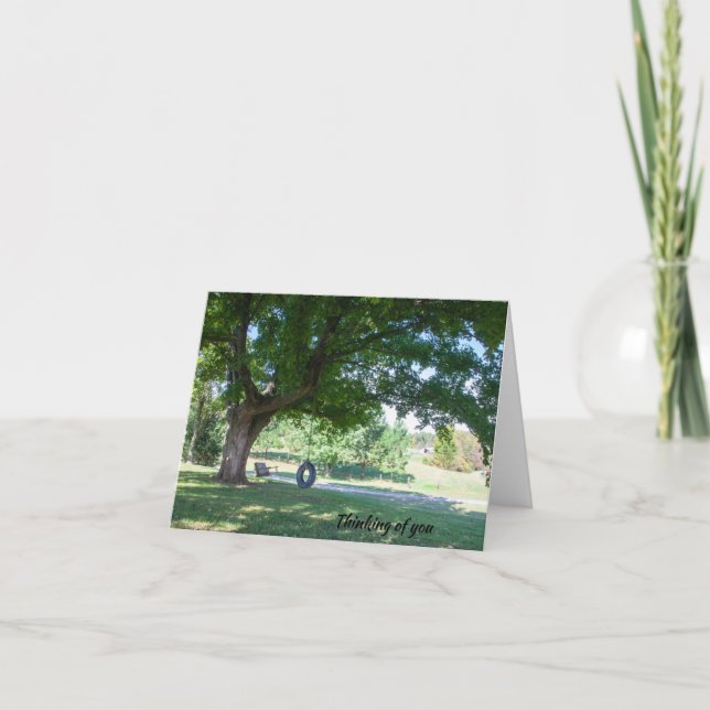 Thinking of You Peaceful Greeting Card (Front)