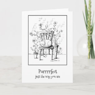 Thinking of You, Perfect the Way You Are, Cat Love Card