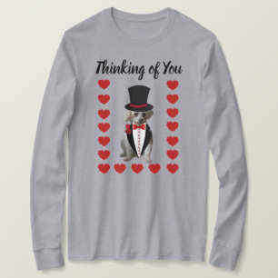 Thinking of You Poodle Ladies Longsleeve Tee